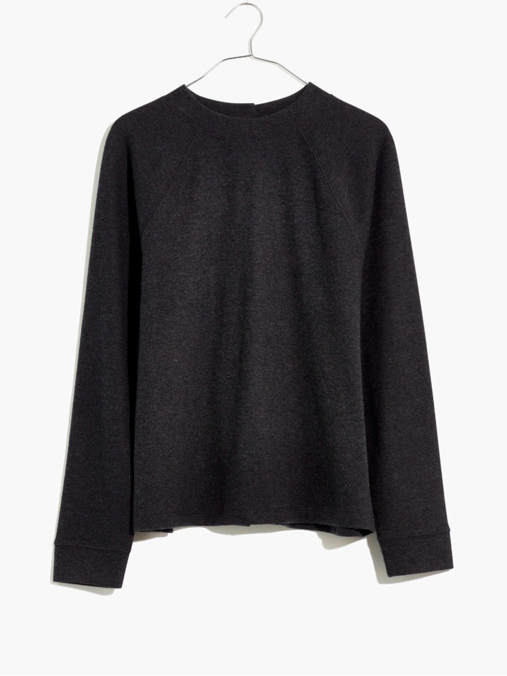 Madewell (Re)sourced plush mockneck button-back top